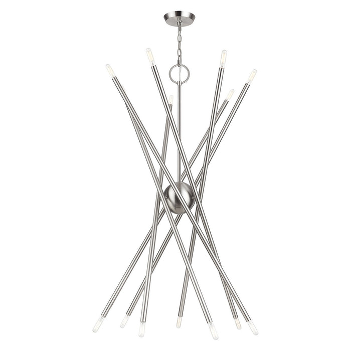 Livex Lighting - 47009-91 - 14 Light Foyer Chandelier - Soho - Brushed Nickel
