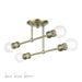Livex Lighting - 47176-01 - Four Light Semi-Flush Mount - Delacroix - Antique Brass
