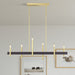 Livex Lighting - 49336-12 - Six Light Linear Chandelier - Denmark - Satin Brass with Bronze