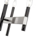 Livex Lighting - 49336-46 - Six Light Linear Chandelier - Denmark - Black Chrome with Brushed Nickel