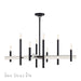 Livex Lighting - 49347-04 - Eight Light Chandelier - Denmark - Black with Brushed Nickel