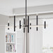 Livex Lighting - 49347-04 - Eight Light Chandelier - Denmark - Black with Brushed Nickel