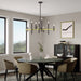 Livex Lighting - 49347-07 - Eight Light Chandelier - Denmark - Bronze with Antique Brass