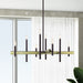 Livex Lighting - 49347-07 - Eight Light Chandelier - Denmark - Bronze with Antique Brass