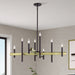 Livex Lighting - 49347-07 - Eight Light Chandelier - Denmark - Bronze with Antique Brass