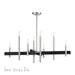 Livex Lighting - 49347-91 - Eight Light Chandelier - Denmark - Brushed Nickel with Black