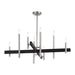 Livex Lighting - 49347-91 - Eight Light Chandelier - Denmark - Brushed Nickel with Black