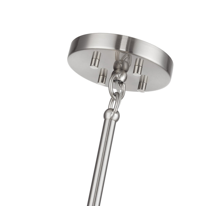 Livex Lighting - 49347-91 - Eight Light Chandelier - Denmark - Brushed Nickel with Black