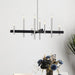 Livex Lighting - 49347-91 - Eight Light Chandelier - Denmark - Brushed Nickel with Black