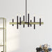 Livex Lighting - 49348-07 - Eight Light Chandelier - Denmark - Bronze with Antique Brass