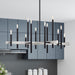 Livex Lighting - 49349-04 - 12 Light Foyer Chandelier - Denmark - Black with Brushed Nickel
