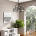 Livex Lighting - 49349-04 - 12 Light Foyer Chandelier - Denmark - Black with Brushed Nickel
