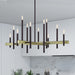 Livex Lighting - 49349-07 - 12 Light Foyer Chandelier - Denmark - Bronze with Antique Brass