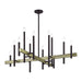 Livex Lighting - 49349-07 - 12 Light Foyer Chandelier - Denmark - Bronze with Antique Brass