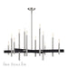 Livex Lighting - 49349-91 - 12 Light Chandelier - Denmark - Brushed Nickel with Black
