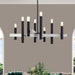 Livex Lighting - 49996-04 - Eight Light Chandelier - Helsinki - Black with Brushed Nickel