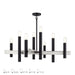 Livex Lighting - 49996-04 - Eight Light Chandelier - Helsinki - Black with Brushed Nickel