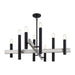 Livex Lighting - 49996-04 - Eight Light Chandelier - Helsinki - Black with Brushed Nickel
