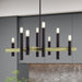 Livex Lighting - 49996-07 - Eight Light Chandelier - Helsinki - Bronze with Antique Brass