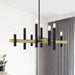Livex Lighting - 49996-07 - Eight Light Chandelier - Helsinki - Bronze with Antique Brass