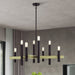 Livex Lighting - 49996-07 - Eight Light Chandelier - Helsinki - Bronze with Antique Brass