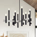 Livex Lighting - 49997-04 - 12 Light Chandelier - Helsinki - Black with Brushed Nickel