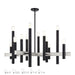 Livex Lighting - 49997-04 - 12 Light Chandelier - Helsinki - Black with Brushed Nickel