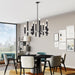 Livex Lighting - 49997-04 - 12 Light Chandelier - Helsinki - Black with Brushed Nickel