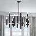 Livex Lighting - 49997-04 - 12 Light Chandelier - Helsinki - Black with Brushed Nickel