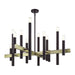 Livex Lighting - 49997-07 - 12 Light Foyer Chandelier - Helsinki - Bronze with Antique Brass