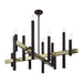 Livex Lighting - 49997-07 - 12 Light Foyer Chandelier - Helsinki - Bronze with Antique Brass