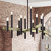 Livex Lighting - 49997-07 - 12 Light Foyer Chandelier - Helsinki - Bronze with Antique Brass