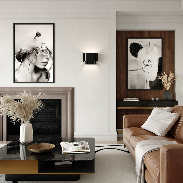 Livex Lighting - 50299-68 - One Light Wall Sconce - Springview - Shiny Black