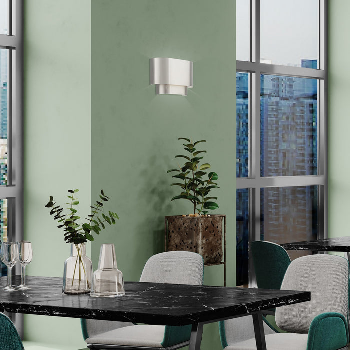 Livex Lighting - 50299-91 - One Light Wall Sconce - Springview - Brushed Nickel