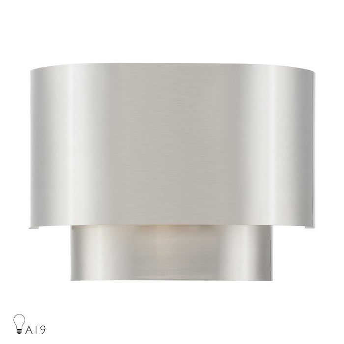 Livex Lighting - 50299-91 - One Light Wall Sconce - Springview - Brushed Nickel