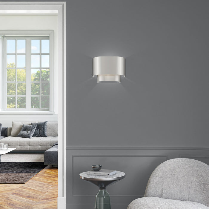 Livex Lighting - 50299-91 - One Light Wall Sconce - Springview - Brushed Nickel