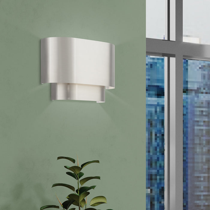 Livex Lighting - 50299-91 - One Light Wall Sconce - Springview - Brushed Nickel