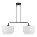Livex Lighting - 50302-07 - Two Light Linear Chandelier - Manorwood - Bronze