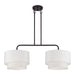 Livex Lighting - 50302-07 - Two Light Linear Chandelier - Manorwood - Bronze