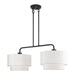 Livex Lighting - 50302-07 - Two Light Linear Chandelier - Manorwood - Bronze