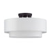 Livex Lighting - 50306-07 - Three Light Semi-Flush Mount - Manorwood - Bronze