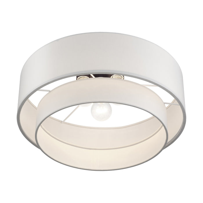 Livex Lighting - 50306-07 - Three Light Semi-Flush Mount - Manorwood - Bronze