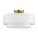 Livex Lighting - 50306-33 - Three Light Semi-Flush Mount - Manorwood - Soft Gold