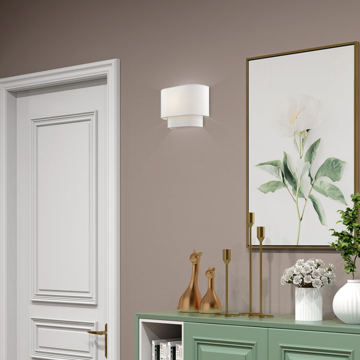 Livex Lighting - 50311-03 - One Light Wall Sconce - Manorwood - White