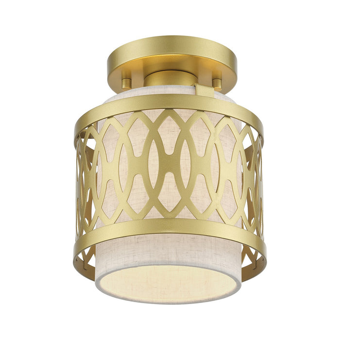 Livex Lighting - 53431-33 - One Light Semi-Flush Mount - Vistaview - Soft Gold