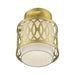 Livex Lighting - 53431-33 - One Light Semi-Flush Mount - Vistaview - Soft Gold