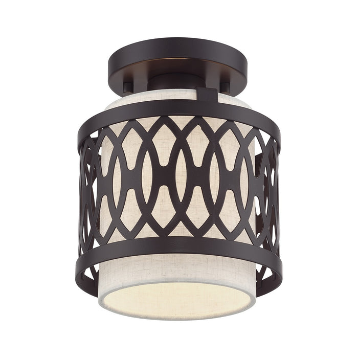 Livex Lighting - 53431-92 - One Light Semi-Flush Mount - Vistaview - English Bronze