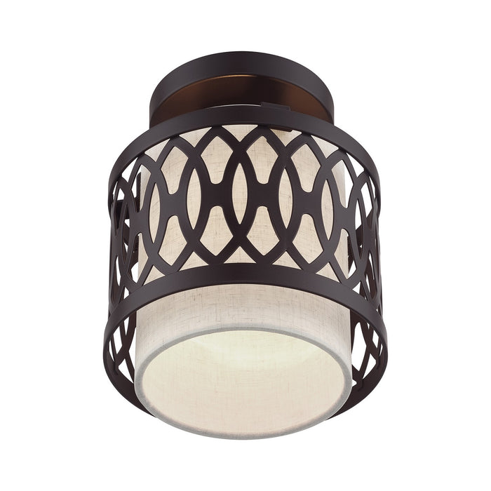 Livex Lighting - 53431-92 - One Light Semi-Flush Mount - Vistaview - English Bronze