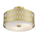 Livex Lighting - 53432-33 - Three Light Semi-Flush Mount - Vistaview - Soft Gold