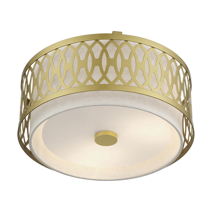 Livex Lighting - 53432-33 - Three Light Semi-Flush Mount - Vistaview - Soft Gold